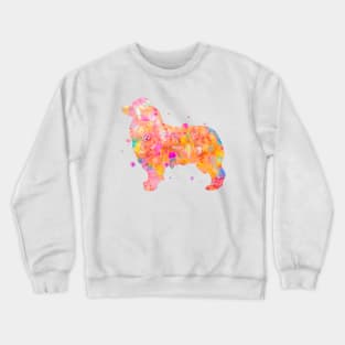 Australian Shepherd Dog Watercolor Painting 3 Crewneck Sweatshirt